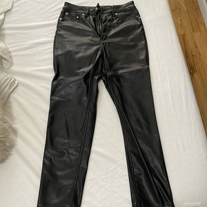 H&M skinny leather pants